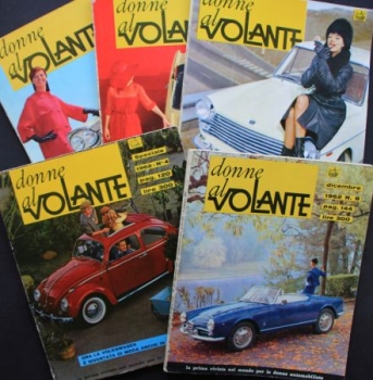 "Donne al Volante" Italien Automobile-Magazine 1962 five issues (6834)